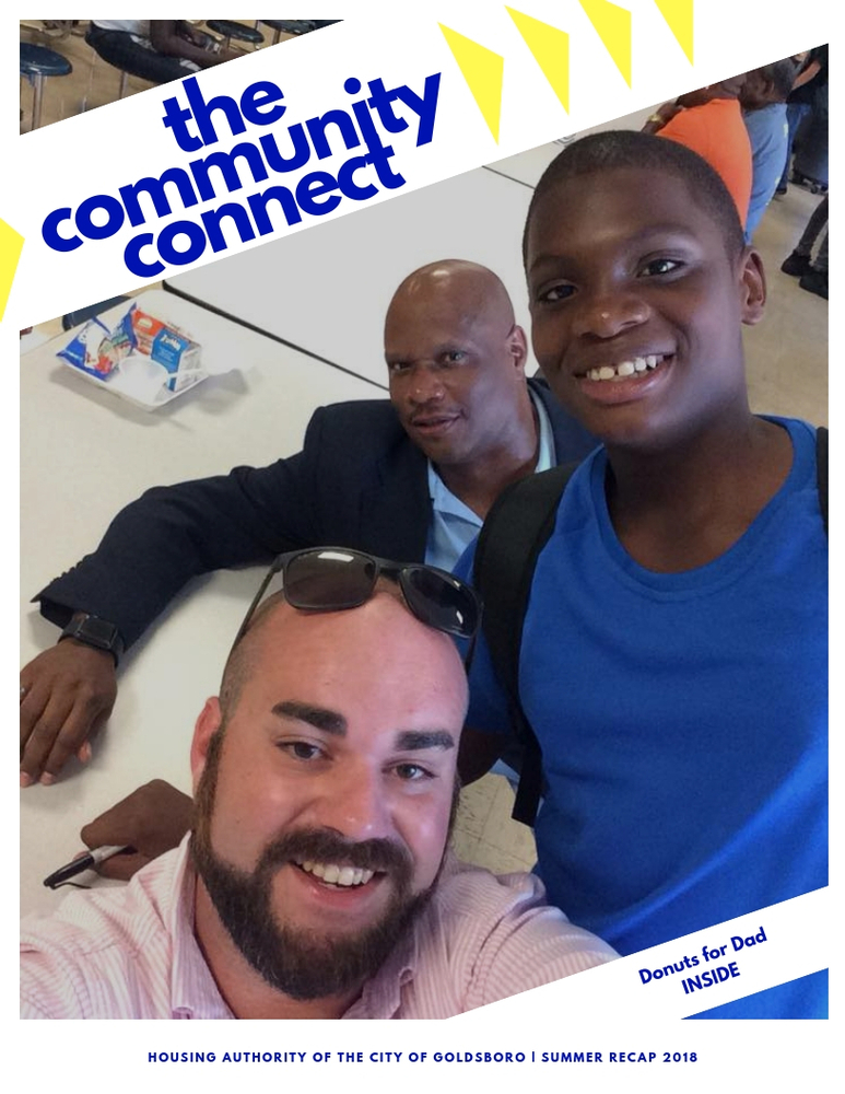 Donut for dad participants on the cover of the community connect